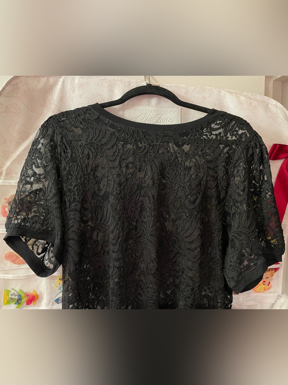 NWOT Torrid black lace top - Picture 9 of 14